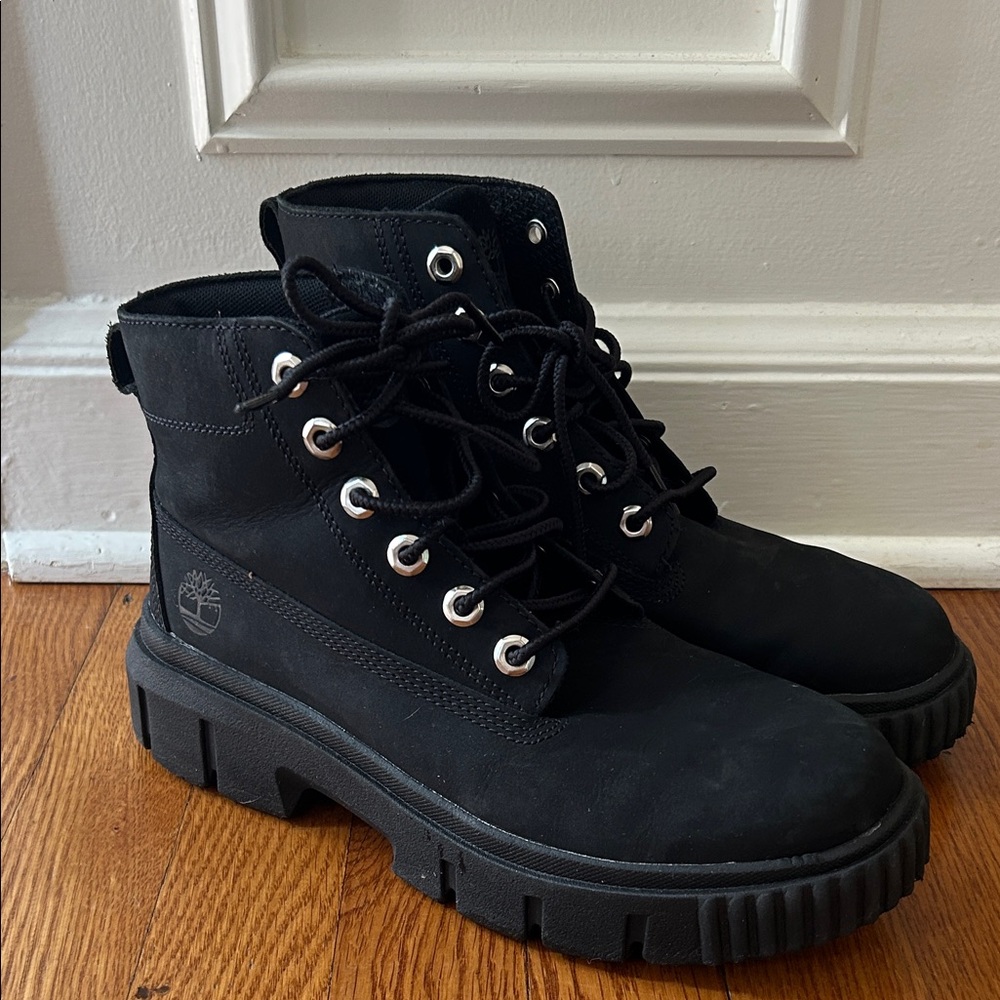 Timberland Women's Black Combat Boots